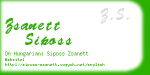 zsanett siposs business card